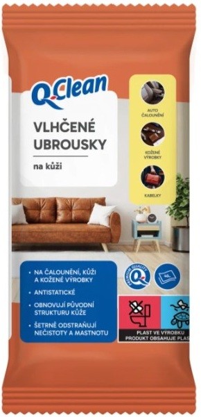 Vlhčené ubrousky 40ks na kůži - Drogerie Čistící prostředky Ostatní